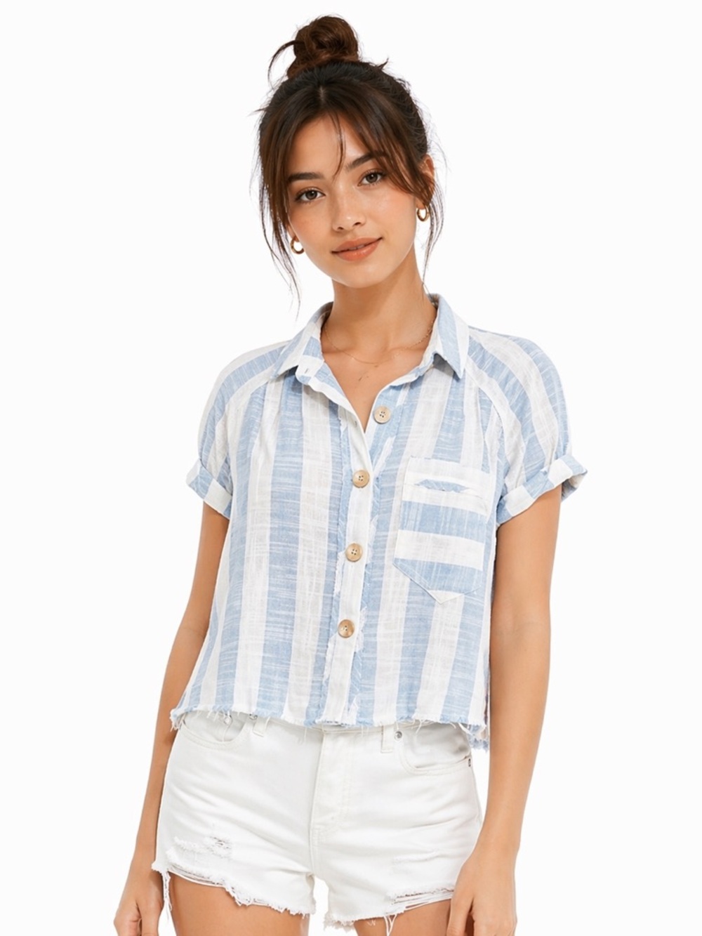 Free People – Away at Sea Striped Top Size XSmall​​